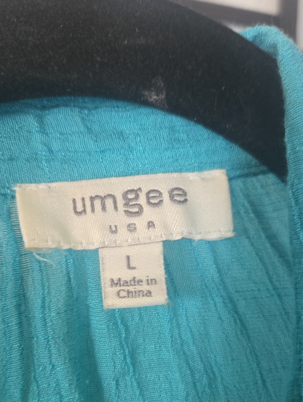 Umgee Aqua Button-Down Gauze Tunic - Picture 2 of 3